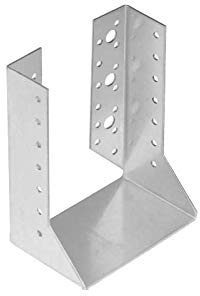 DMX Balkenschuhe -10er Set für Holzbalken - Balkenträger -Balkenschuh - Balkenverbinder Holzverbinder für Holzbalken - Pfosten - WBZ - Silber, 76x182x75x2,0 (10 Stk./Verp.)