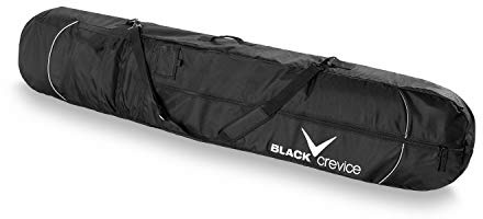 Black Crevice snowboardväska, svart/silver, enfärgad