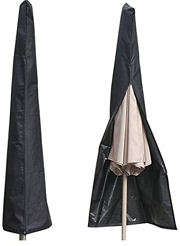 CENPEK Housse de parasol imperméable pour parasol de terrasse de 2,7 m à 3,4 m avec tige de poussée
