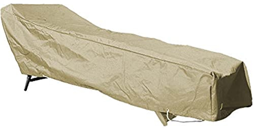onekover Housse De Protection pour Chaise Longue, Relax, Bain de Soleil, Beige, L 205 x l 60 x h 70 cm