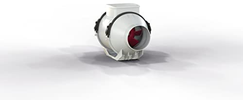 Vortice 17185 TIPO LINEO 100T Centrifugal Mixed-Flow Inline Extractor Fan 100mm, Grey