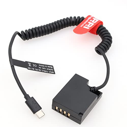 DRRI NP-WS126 Dummy to USB Type-C PD Power Cable for Fujifilm X100F X100V X-Pro3 X-E3 X-A2 X-A5 X-T3 X-T20 X-T100 X-T200 50EXR 35EXR Cameras