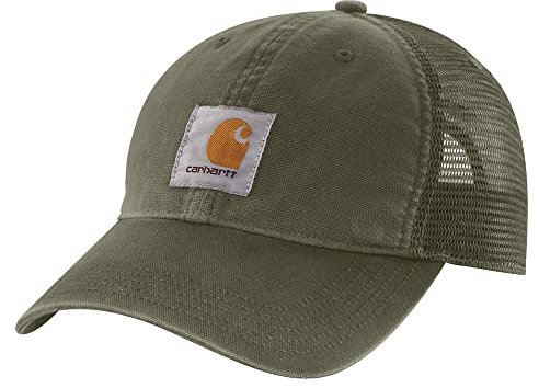 Carhartt Herren Canvas Mesh-Back Cap Baseballkappe, Basil, Einheitsgröße