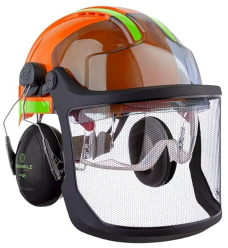 GRÜNHOLZ Pro³top Forsthelm, orange-grün