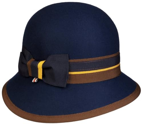bedacht Mivanta Wool Damenhut Wollhut Glockenhut Wollglocke Damenglocke Damen - Made in Italy mit Ripsband Winter Herbst-Winter