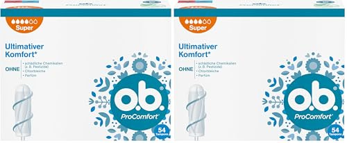 o.b. ProComfort® Super 54 Tampons (Packung mit 2)