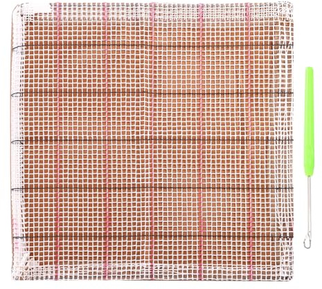 PATIKIL Kit de Tapisserie au Crochet Kit de Coussin au Crochet de 37x37cm | pour Adultes Débutants, Bricolage et Décoration d'Intérieur