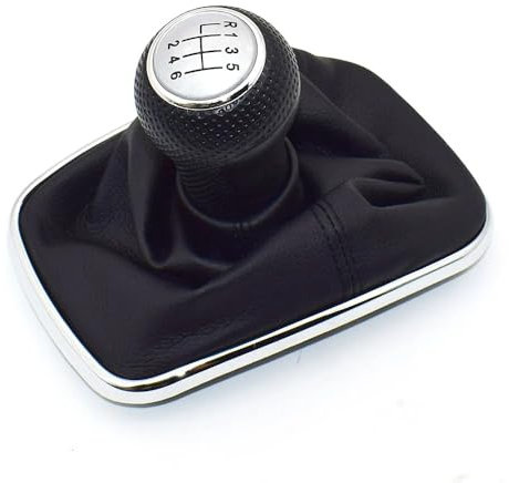 Toiumops Schaltknauf Schaltsack für VW Golf 4 MK4 GTI R32 Bora 1999–2004, 5/6-Gang-Auto-Schaltknauf, Hebel, Schalthebel, Gaitor-Manschette