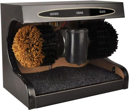 ASEENXPS Cireuse de chaussures Machine de cirage de chaussures automatique à induction automatique, cireuse de chaussures à induction photoélectrique automatique, adaptée au salon de la maison,Noir(Co