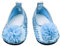 Glitzer-Puppenschuhe, Blumen-Kleiderschuhe FüR 18-Zoll-Our-Generation-MäDchenpuppen, Babypuppen-ZubehöR, 1 Paar Blaue Puppenkleidung, Glitzer-Puppenschuhe, Blumen-Kleider-Puppenschuhe