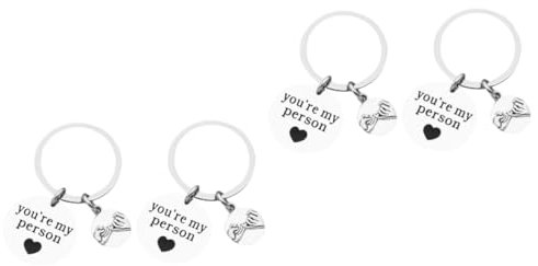 SOIMISS 2paare Freundschaft Schlüsselanhänger Kreative Keychains Für Partner Und Freunde Hand-hand Design Praktische Schlüsselringe Für Dekoration Hochwertige Materialqualität