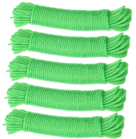 VILLFUL Tendedero De Nailon Anti-Viento Cuerda para Tender Ligero Compacto Fácil De Transportar