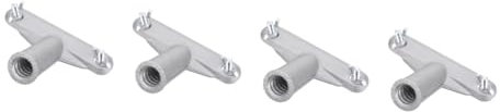Angoily 4 Stück Rollenbürste Teleskopstange Moppverbinder Stangengriffadapter Besenstielspitzen Für Moppstangen Griffmontagehalterungen Verlängerungsstangenadapter Aluminiumlegierung