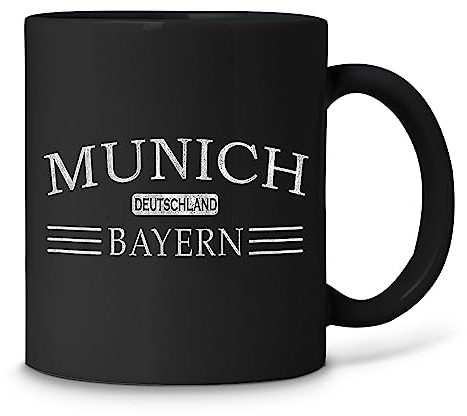 Blanches Tasses Munich Bayern Allemagne Mug Café Modernes Mug Ceramique Décorée Mug Thé Pour Le Café 330Ml