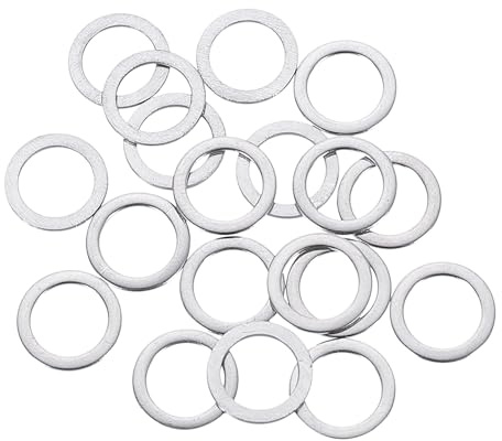 QUARKZMAN 100 Stück M8 Unterlegscheiben, 8x12x0,8 mm Verdickte 304 Edelstahl Flache Beilagscheiben für Schraube, Bolzen, Automobil, Industriemaschinen