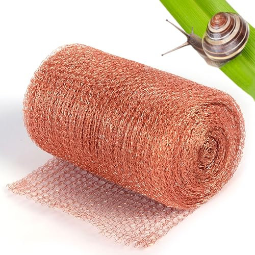 6 Mètres Filet Cuivre Anti Limaces et Escargots,Anti Rongeur de Haute Qualité Bande de Cuivre Contre Les Escargots pour Jardin,Maison,Potager