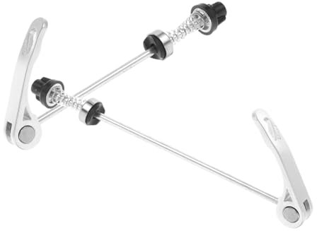 2pcs Bicycle Hub Front and Rear Clip Bolt for Bike Skewers Bike Skewers for Road Bike Wheel Quick Release Bike Axle Quick Release Hub Bicycle Accessories Silver Steel