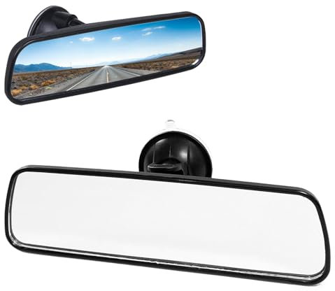Rear View Mirror for Driving Test,Driving Instructor Test for Examiner,Universal Car Inside Mirrors,Instructor Learner Examiner Mirror with Suction Cup for Passenger Learner,200 * 60mm