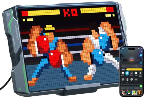 Govee Pixel Licht Gaming Rechteck, 52x32 | RGBIC Pixel Art LED Panel, DIY-Funktion mit 150 Szenenmodi und 10 Musikmodi, AI-gestützt