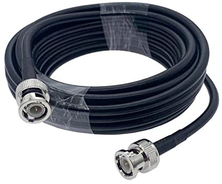 KOMBIUDA Cavo Coassiale Bnc Maschio Rg58 Nero, Precisione e Bassa Perdita