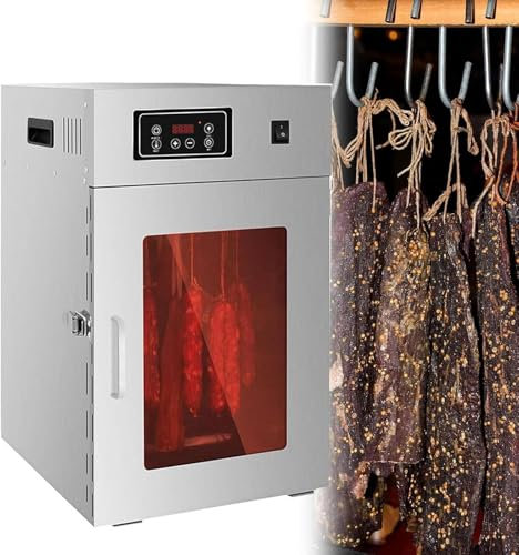 KHYTEBV Séchoir à Viande Automatique Rotatif 15 kg 800 W avec écran LED Tactile, séchoir de qualité Industrielle, réglage 30-90 ℃, pour Sau