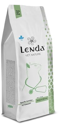 Lenda Vet Nature Urinary Struvite 2 Kg - Pienso Veterinario para Gatos Adultos de Todas Las Razas con Problemas en el Tracto Urinario - Pienso Natural para Disolver Calculos de Estruvita