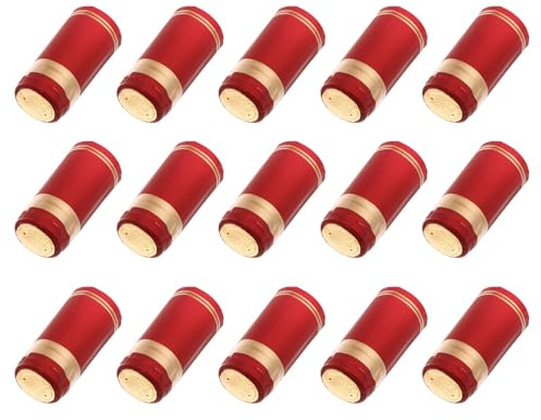 MAGICLULU Capsules Thermorétractables en PVC Rouges Languette Déchirable 100 Pièces pour Bouteilles de Vin Droit Pratique pour Cave ou Bureau