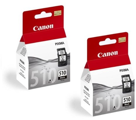 Neue versiegelte Tintenpatrone Doppelpackung PG510 Canon schwarz Druckerpatronen für Canon Pixma iP2700 iP2702 MP240 MP250 MP252 MP260 MP270 MP272 MP280 MP282 MP480 MP490 MP492 MP495 MP499 MX320 MX33
