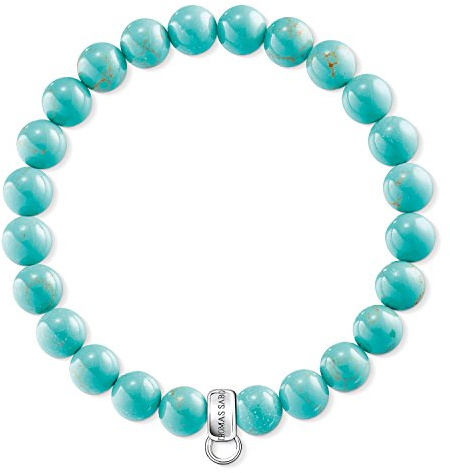 Thomas Sabo Charm Bracelet Turquoise 925 Sterling Silver X0213-404-17-L18.5