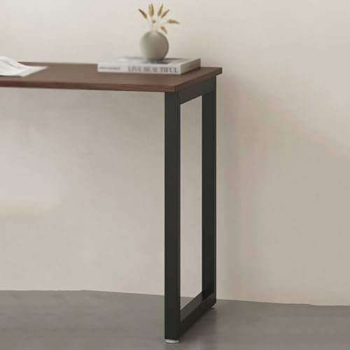 AKOGG Tischbeine Metall,Tischgestell Aus Eisen,DIY Möbelbeine,Industrial Tischgestell Tischkufen, Für Schreibtisch Esstisch,Konferenztisch Usw,Möbelfüße Aus Vierkantprofil 50x30 Mm,Schwarz,1 Stück (S