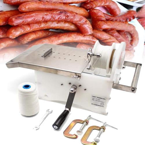 YANGYMM Kommerzieller Manueller Wurstbinder Aus Edelstahl Zum Handrollen, Manuelle Wurstbindemaschine (0–45 Mm), Knotmaschine, Wurstlinkermaschine, für Restaurants Und Privathaushalte