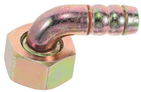 Gadpiparty Adaptador Boquilla de Gas para Estufa Conector de Tubo de Acero Dorado, Ligero y Duradero, Adecuado para Manguera Cocina de Gas Cocina