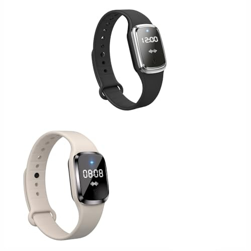 Armbänder Mückenschutz Ultraschall, Elektronische Anti-Mücken-Armbanduhr mit USB-Aufladung/wasserdicht/wiederverwendbar/tragbar für Outdoor Camping Wandern 2PCS