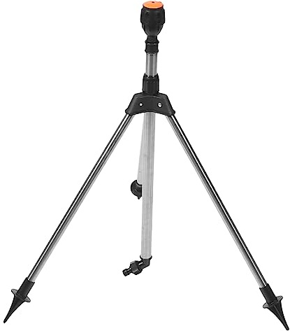 TOYANDONA Arroseur de Jardin Automatique Rotatif sur Trépied en Alliage D'aluminium et Plastique, Étanche, pour Irrigation de Pelouse et Plantes