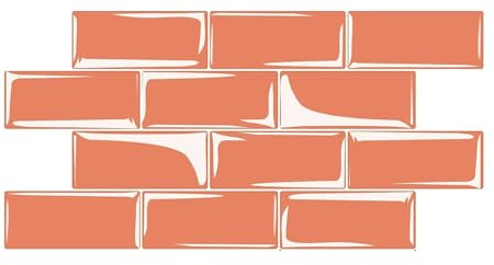 DOTBUY-SHOP Autocollant Adhésif pour Déco Carrelage de Cuisine, Autocollant Carreaux Salle de Bain 12x24cm Stickers Carrelage Résistant à la Chaleur Stickers Carreaux (Orange,10 PCS)