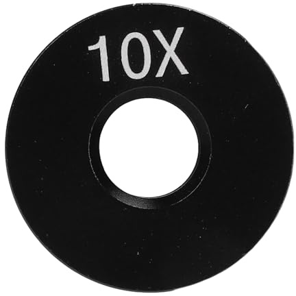 PUSOKEI Oculare per Microscopio 10X da 23,2 Mm |Vetro Ottico da 11,5 Gradi per Microscopi Biologici