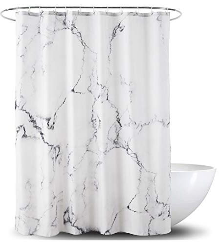 Alumuk Duschvorhang, wasserdicht, verstärkter Saum, waschbar, 180 x 180 cm