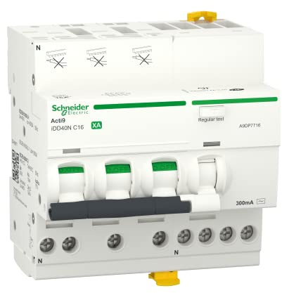 Schneider Electric - ACTI9 iDD40N XA - disjoncteur différentiel auto - 3P+N C 16A 6000A/10kA 300mA AC - A9DP7716