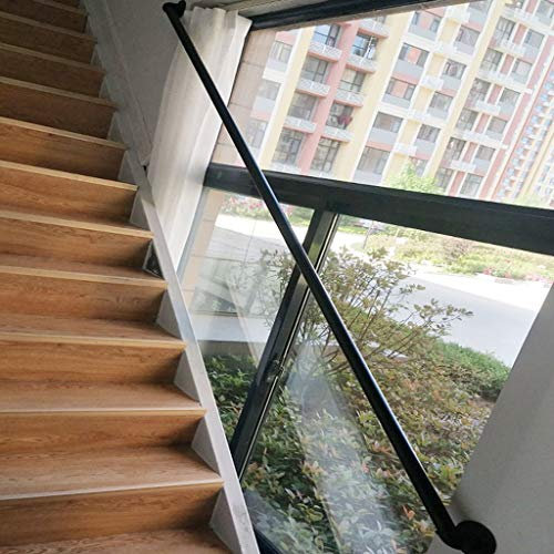 YFF-Handläufe Treppen handlauf für innen und außen Matt-schwarz Wandhalterungen Decking Geländer Treppe Treppengeländer Geländer Unterstützung
