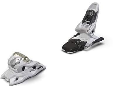 Marker Squire 11 Alpin-Ski-Bindungen – leicht, langlebig, Anfänger/Fortgeschrittene, GripWalk-kompatibel – All-Mountain-Skifahren, Weiß, 100 mm