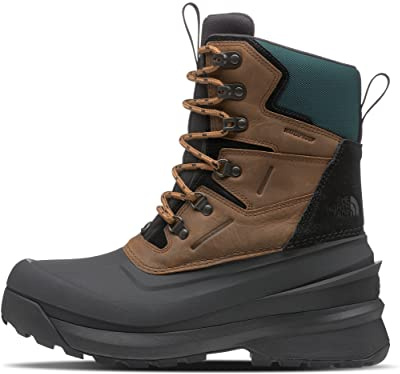 The North Face Men's Chilkat V 400 Waterproof Snow Boot | 400g of Premium Insulation, Toasted Brown/TNF Black, 7