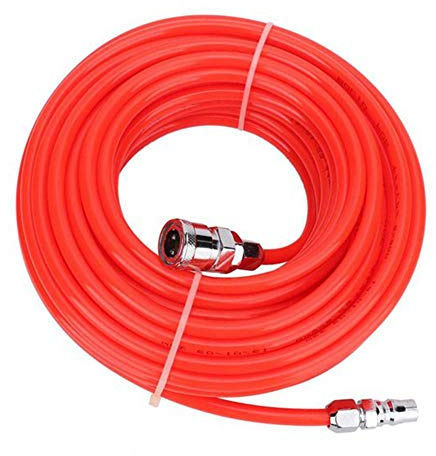 Tokiudeeir 20M Pneumatic Air Tube Compressor Hose with Male/Female Connector 5X8Mm Straight Tube High Pressure Flexible Pipe