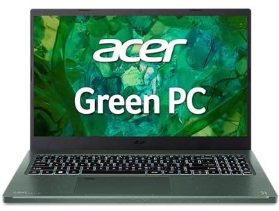 Acer Aspire Vero AV15-53P-79V9: portatile verde con Intel Evo, 15.6 FHD IPS 100% sRGB, Intel Core i7-1355U, Iris Xe, 16GB LPDDR5, 512GB SSD Gen 4, Windows 11 Home