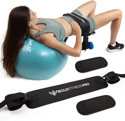Hip Thrust Belt For Hantels, Kettlebells, Plates - Ultra-Durable Booty Belt for Hip Thrust - Hip Thrust Pad With Weight Support Pouches for Ultimate Stability and Comfort - Weightlifting Belt