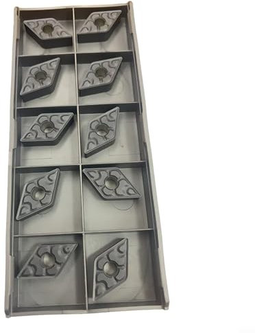 Lot de 10 inserts de tournage en carbure DNMG441-TF DNMG150604-TF, revêtement PVD, fraises de fraisage, outils de tournage pour la finition de semi-finition