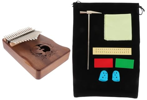 BESTonZON 1 Satz 17 Noten Kalimba Daumenklavier Musikinstrument Kalimba Mini Kalimba Für Anfänger Finger Musikinstrument Kleines Kalimba Mini Musikinstrument Form Kalimba