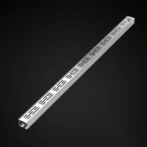 Trough Type Drainage Ditch,Trough Guttering，Yard Drain Channel Narrow, Decorative Trench Drainage Cover Downspout Kit, Basement Garden Drain Guttering, Shower Linear Grate, Rainwater Grating