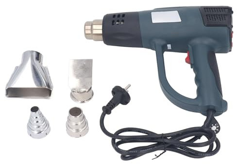 Soldadura por pistola de calor de Gearwell, soplador de aire caliente digital, control de temperatura variable 60‑600 ℃, kit de boquilla para tubos de retiro, envoltura, desolder