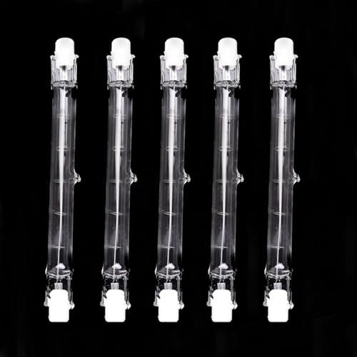 JZLBBC 5PC R7s Halogenlampe 118mm 500W Dimmbar Halogen Leuchtmittel R7S 230V 200W J118 Sicherheitslampe Lineare Flutlichtlampen Warmweiß 500W