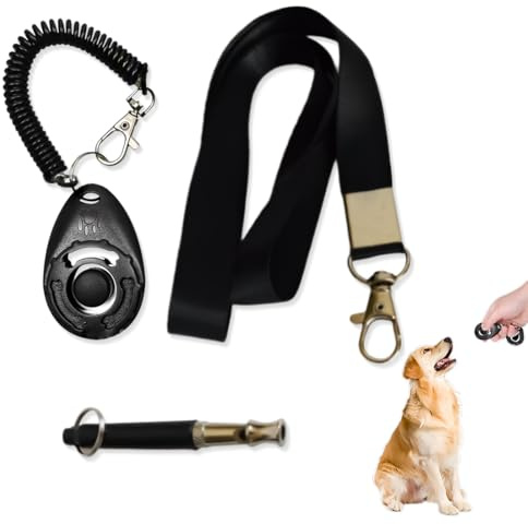 ZKGYUS 2 Stück Hundepfeife Rütter Rückruf, Klicker Hund, Lautlose Hundepfeife Hochfrequenz Lautlos,Erziehungshilfen für Hunde Pfeifen, Hundetraining Hundepfeifen, mit 1 Lanyard